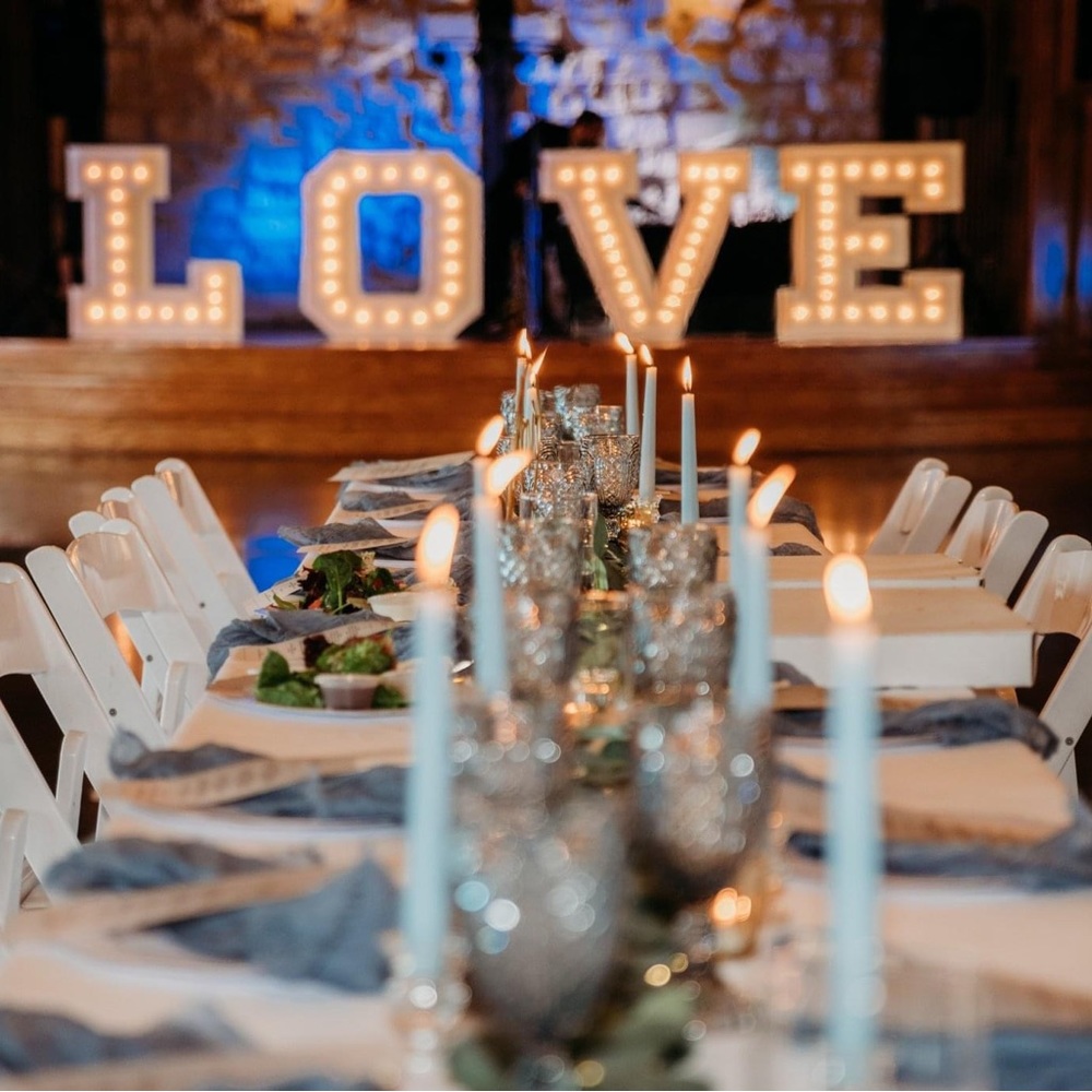 Dusty Blue Gaze Table Runner